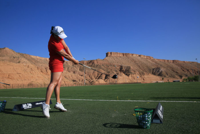 Lisa Golfing