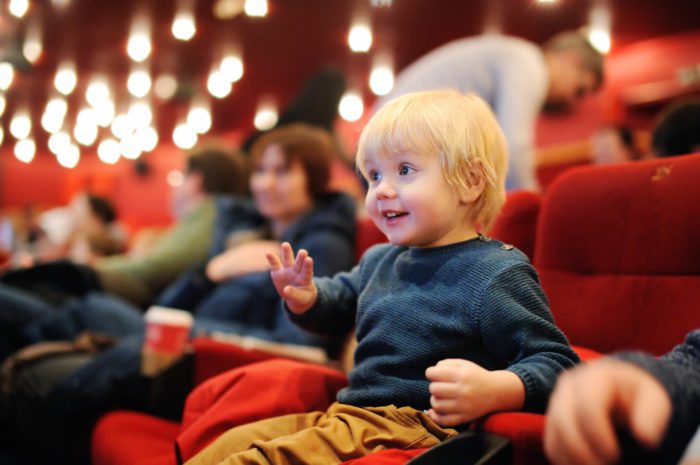 Cute toddler at the theatre