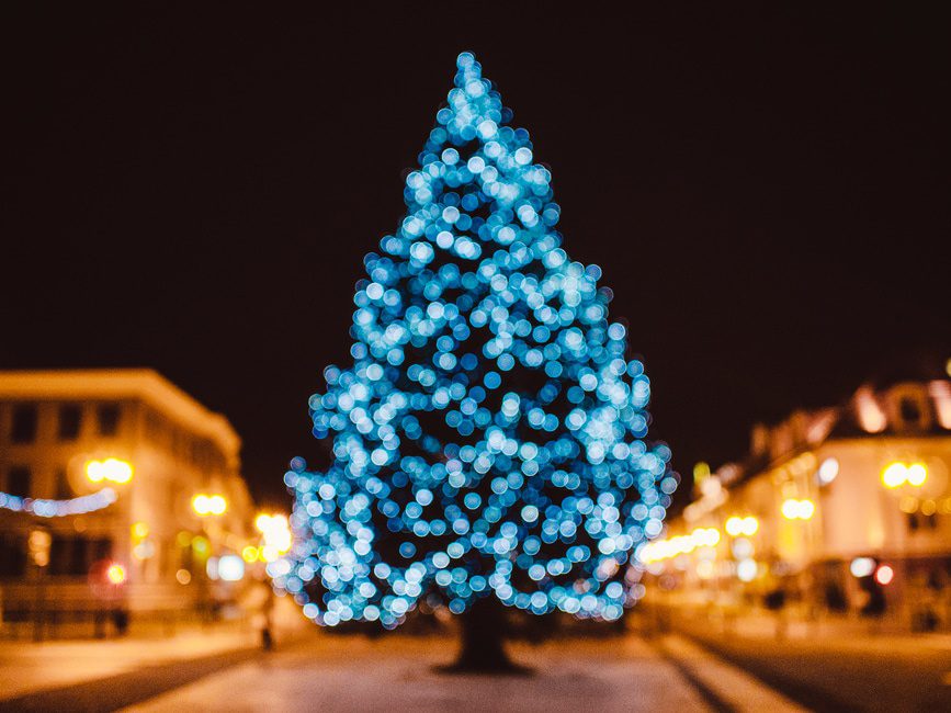 Large Christmas Tree Downtown